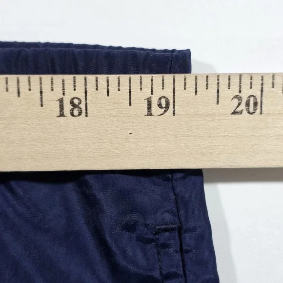 Vintage Nike Pants Mens L Blue Track Elastic Waist Drawstring Warm Up Athletic - Picture 7 of 11